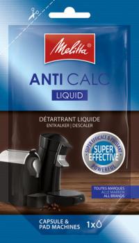 Melitta Anti Calc Liquid, Entkalker für Kapsel- und Padmaschinen, 100ml